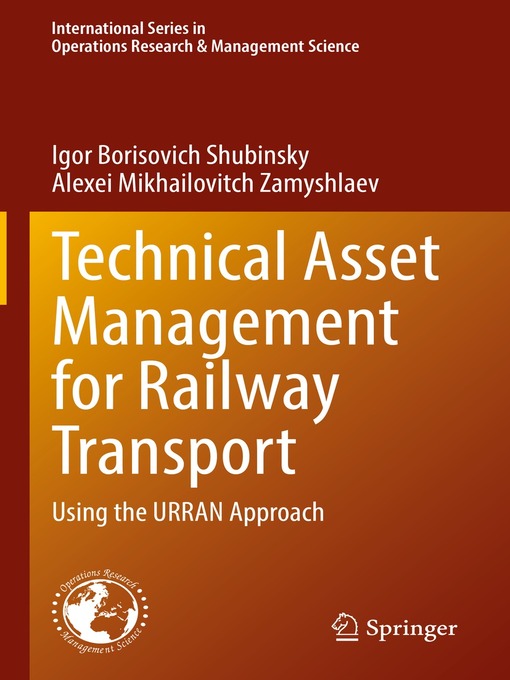 Title details for Technical Asset Management for Railway Transport by Igor Borisovich Shubinsky - Available